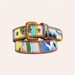 Ceinture multicolore pastel