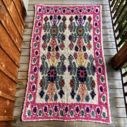 Tapis XL rose